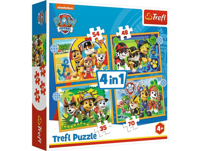 Puzzle 4in1 - Mancs őrjárat vakáción