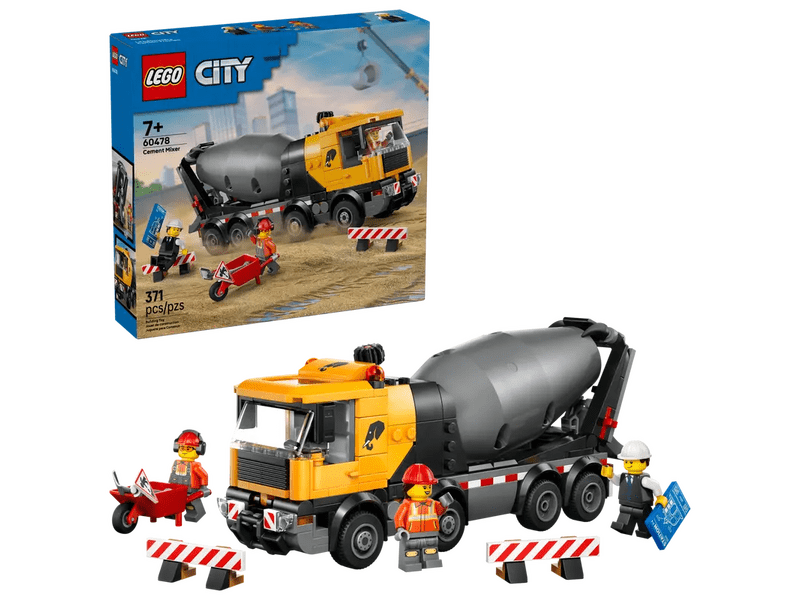 LEGO® City Betonkeverő teherautó húsvéti építőjáték gyerekeknek (60478)