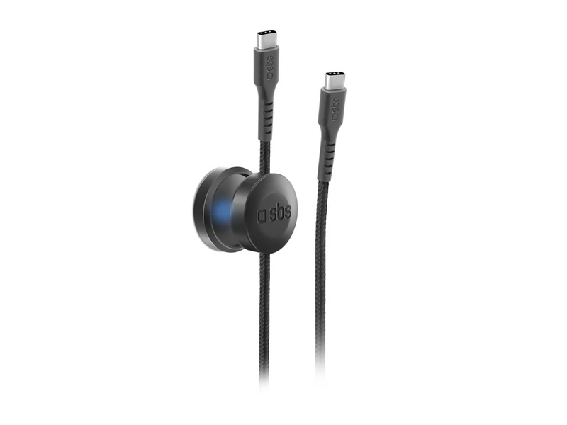 SBS USB-C - USB-C kábel mágnes tartóval (TEMAGCCDG)