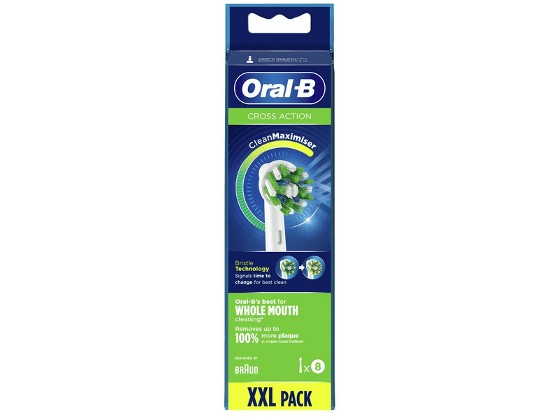 Oral-B EB50-8 Cross Action rezervna glava, 8 kom, bijela