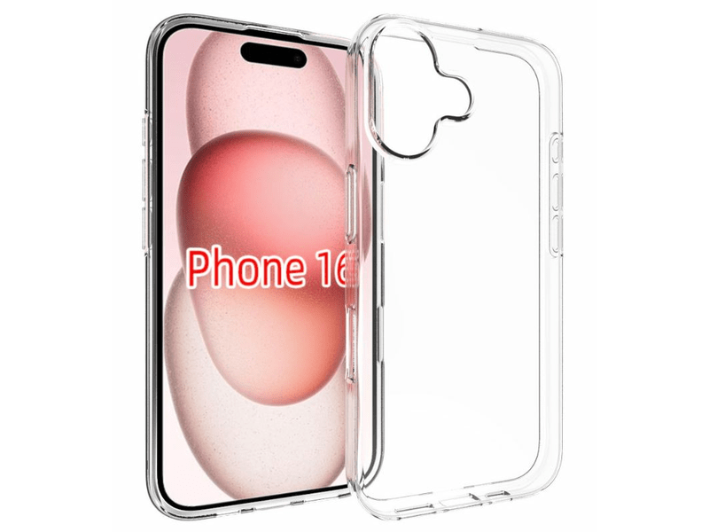 iPhone 16 TPU szilikon, Átlátszó