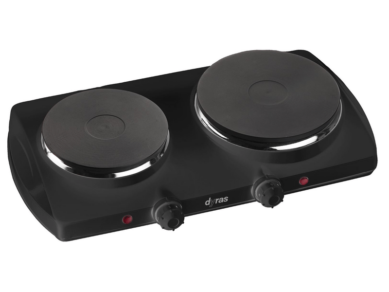 Dyras HP-8122BK Elektromos főzőlap, 2 lapos