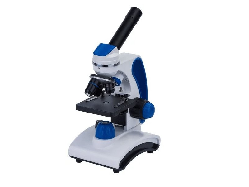 Levenhuk Discovery Pico Gravity Microscope + a Láthatatlan világ című könyv, kék