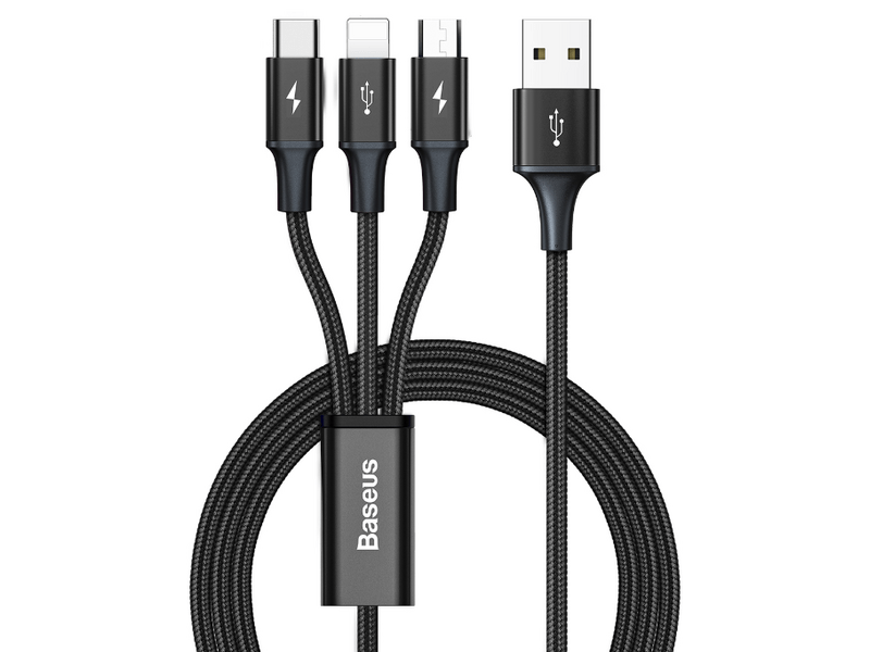 Baseus 3in1 kábel (M/L/C) 3.5A (CAJS000001)