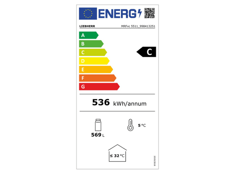 Liebherr MRFVC 5511 Üvegajtós italhűtő