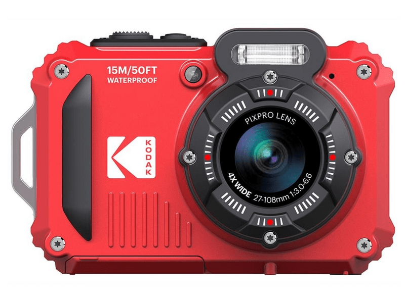 Kodak Pixpro WPZ2 vízálló, porálló, ütésálló digitális fényképezőgép, piros (KO-WPZ2-RD)
