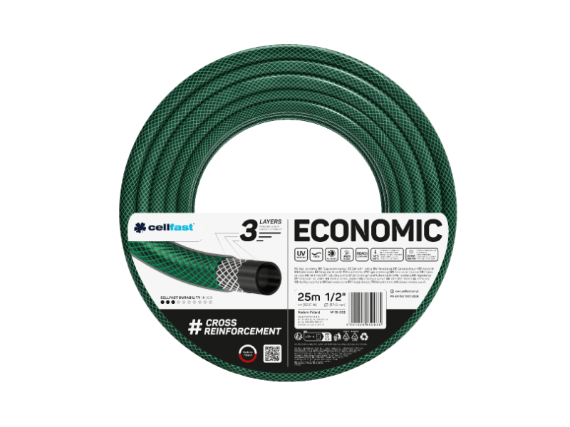 Cellfast Economic 3 rétegű locsolótömlő 1/2