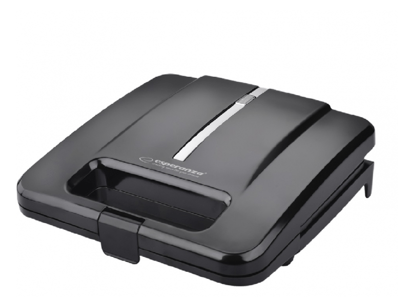Esperanza Parmigiano EKT010 szendvics sütő, fekete