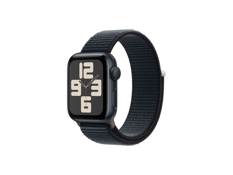 Apple Watch SE (2023) GPS – 40 mm-es éjfekete alumíniumtok, éjfekete sportpánt (MRE03QH/A)