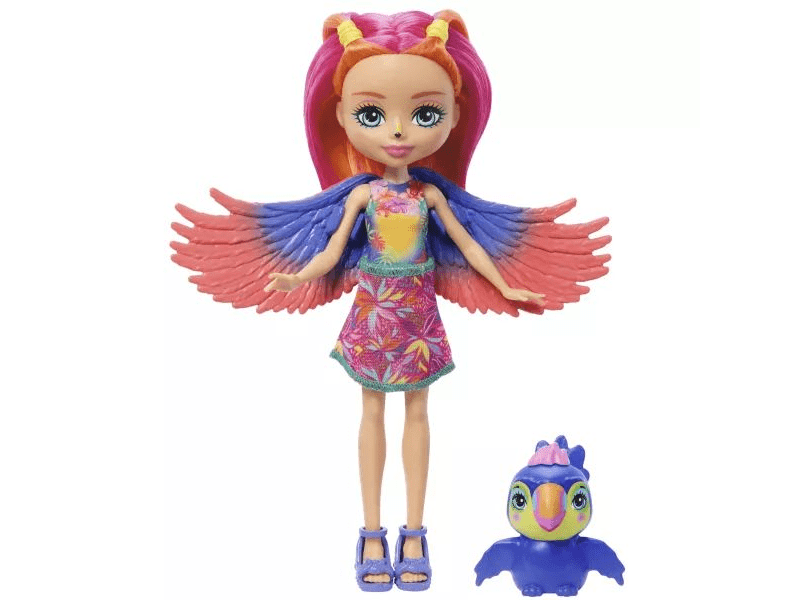 Enchantimals: Trippi Toucan baba Canopy tukán figurával (HRX83)