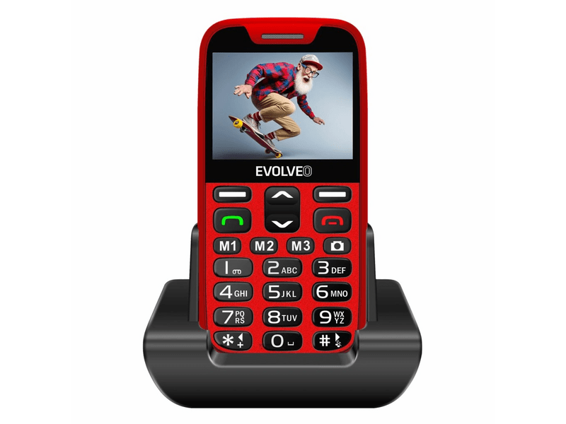 Evolveo EasyPhone XR EP601 Mobiltelefon, Piros (EP-601-RD)