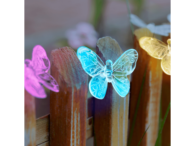 Szolár fényfüzér pillangó