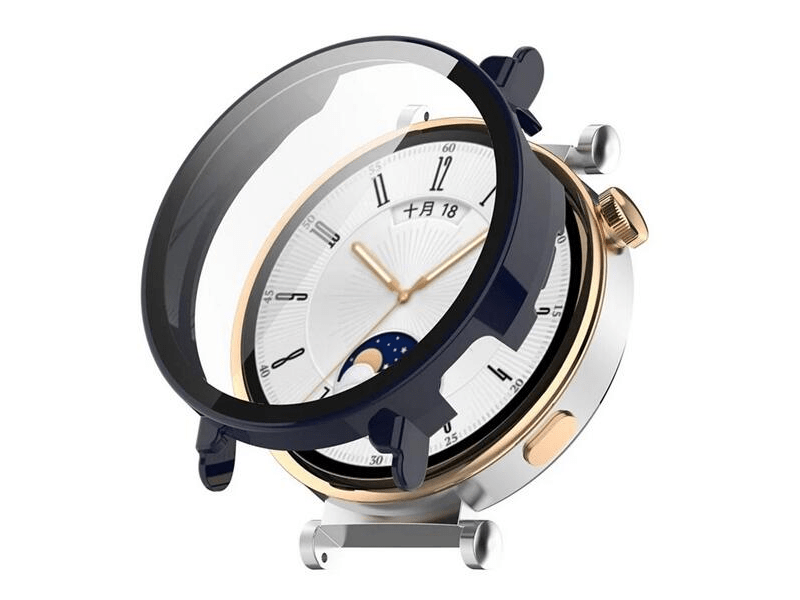 Gigapack Huawei Watch GT 4 41mm műanyag keret + kijelzővédő, sötétkék (GP-158365)