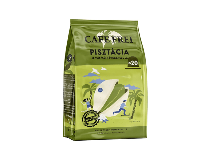 Frei Café pisztácia ízésítésű Nespresso kávékapszula, 20 db