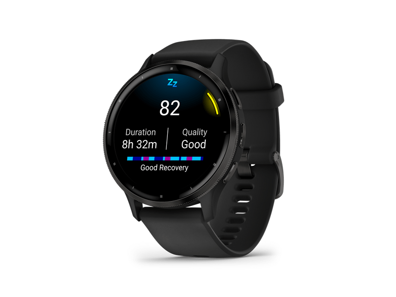 Garmin Venu 3 fekete, szilikon szíjjal (010-02784-01)