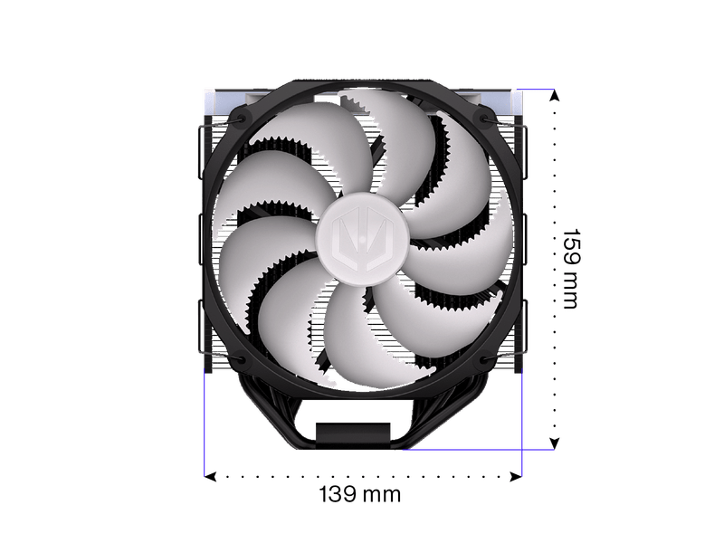 Endorfy Fortis 5 Black ARGB Processzorhűtő, 140mm (EY3A014)