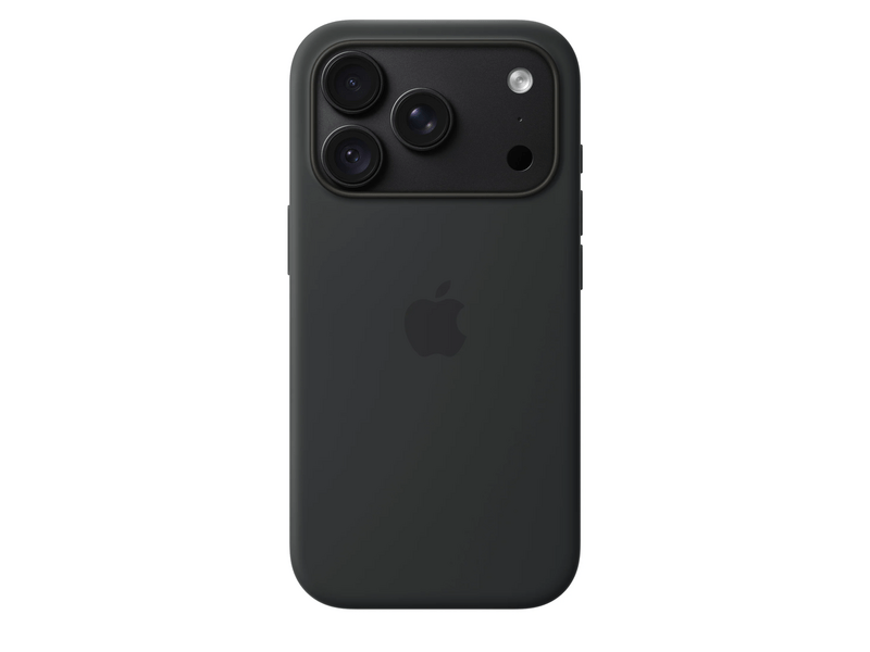 Apple iPhone 18 Pro szilikon tok, MagSafe-rögzítésű, fekete (MK8Y4ZM/A)