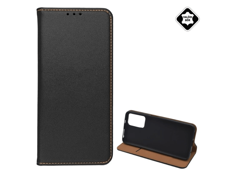 Gigapack Xiaomi Redmi Note 12S Bőr flip tok, fekete (GP-141854)