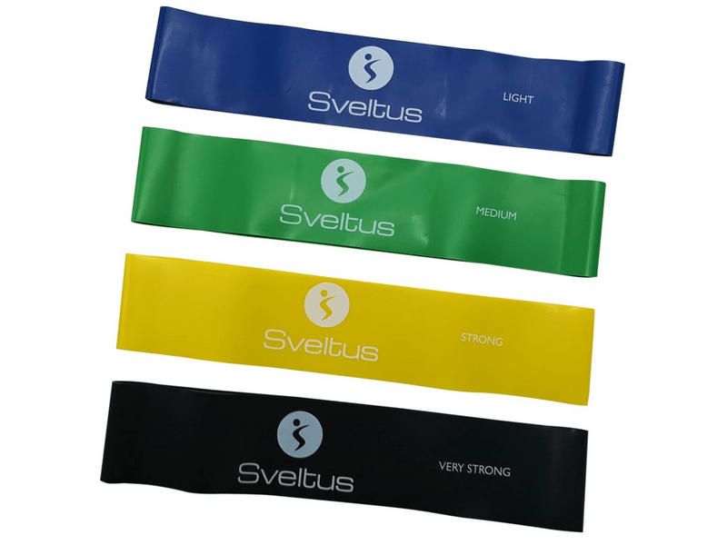 Sveltus 0556 aerobik latex szalag készlet, 4 db