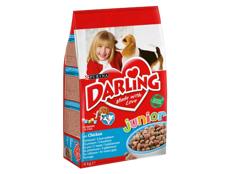Darling Junior száraz kutyaeledel, csirke-zöldség, 8kg