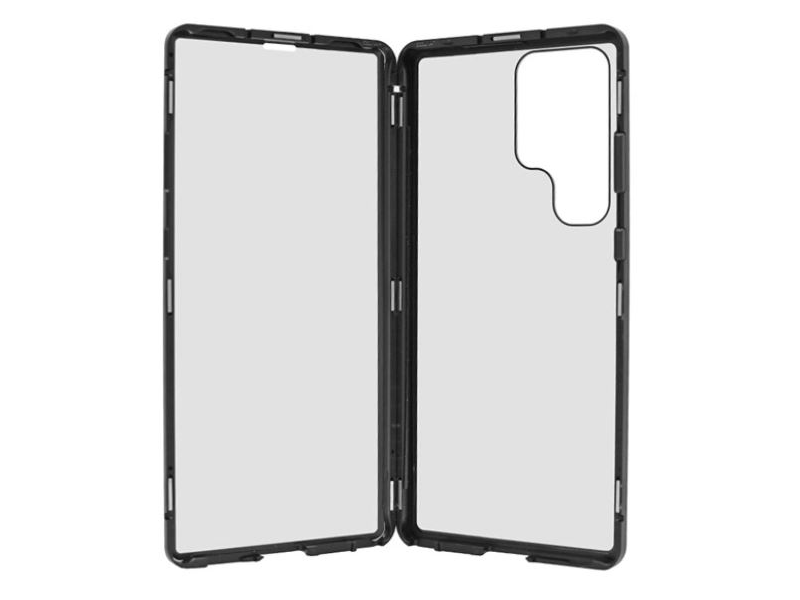 Gigapack Samsung Galaxy S23 Ultra Alumínium telefonvédő tok, fekete (GP-139338)