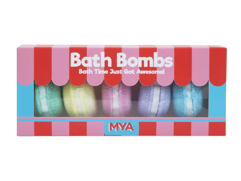 MYA Cosmetics fürdőbomba szett, macaron, 5 db-os (42503)