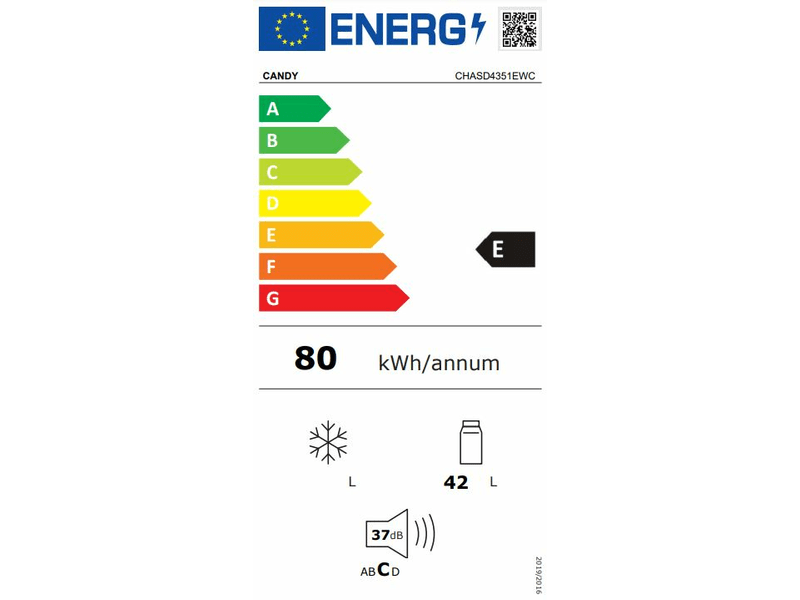 Minibár,E,41 l,fehér