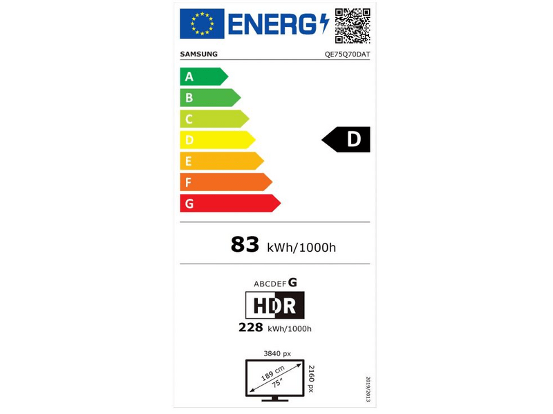 Samsung QE75Q70DATXXH QLED 4K Smart TV
