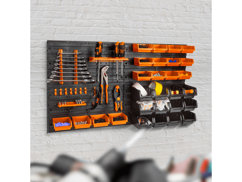 Handy 10944C Fali rendszerező szerszámtartó 46 részes