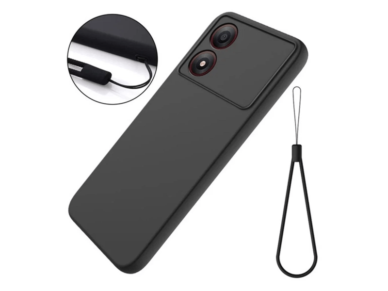 Gigapack ZTE Blade A34 4G Szilikon tok, fekete (GP-157637)