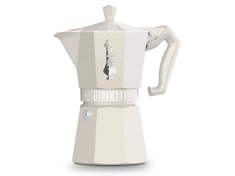 Bialetti Moka Exclusive kotyogós kávéfőző, 6 adag, krém (9060)