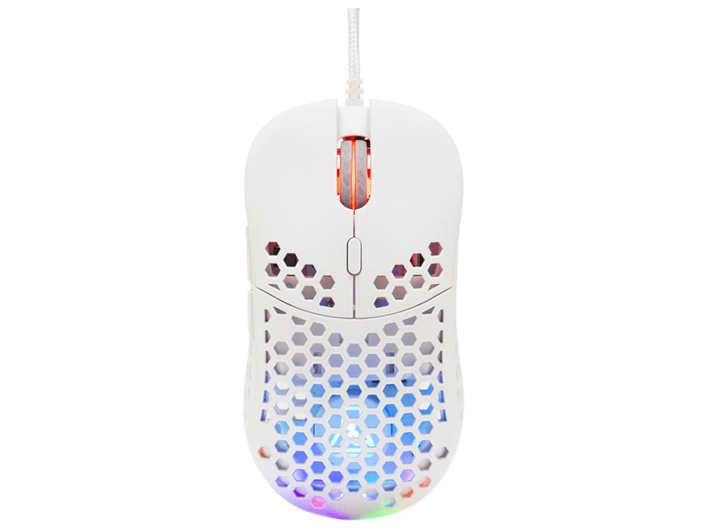 The G-Lab KULT-OXYGEN-W Gamer egér, fehér