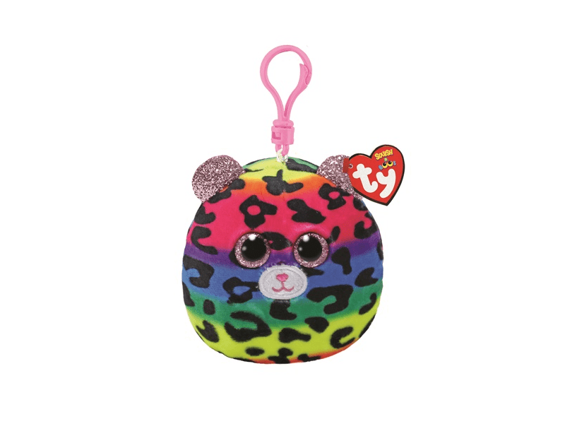 TY Squishy Beanies plišana kopča - Leopard (TY39568)