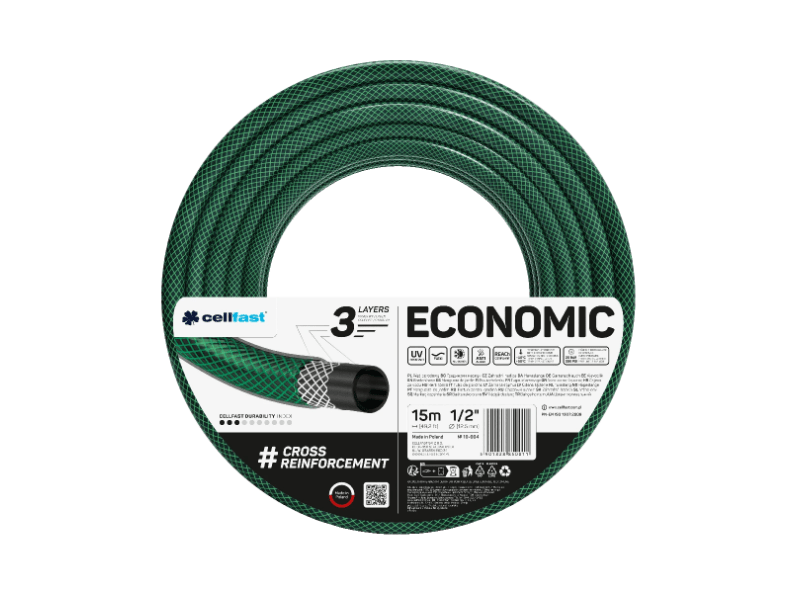Cellfast Economic 3 rétegű locsolótömlő 1/2