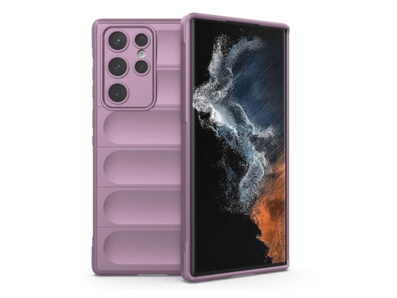 Gigapack Samsung S22 Ultra Szilikon tok, lila (GP-134260)