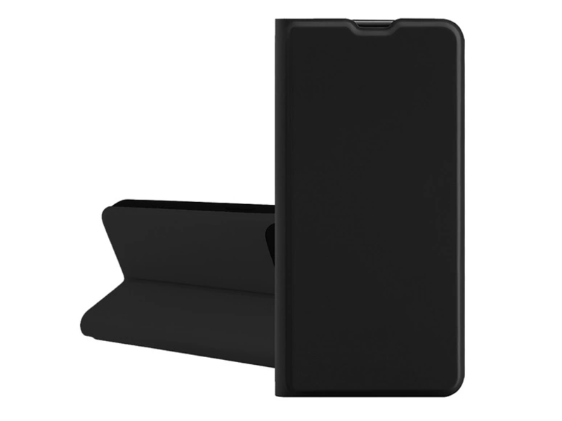 Gigapack Xiaomi Poco X6 Bőr hatású flip tok, fekete (GP-155578)