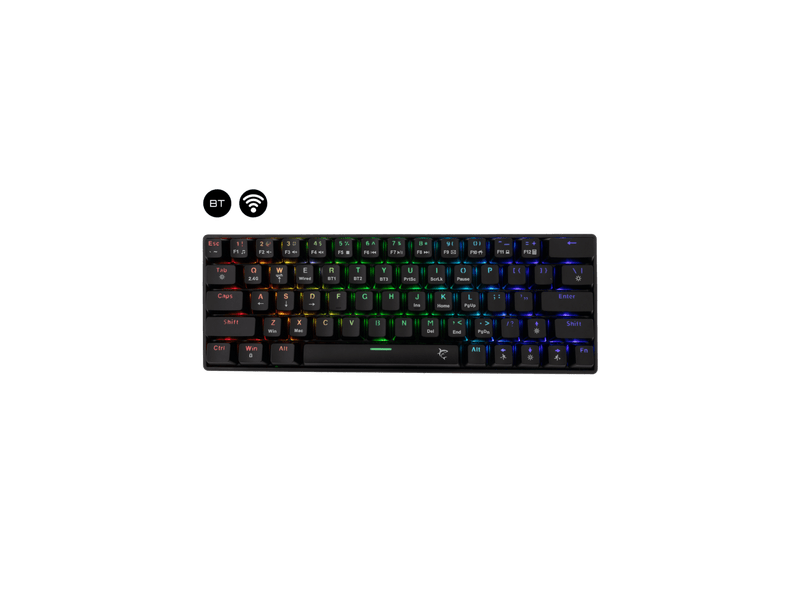 White Shark KAIKEN GK-003111 Vezeték nélküli mech. gamer billentyűzet - US