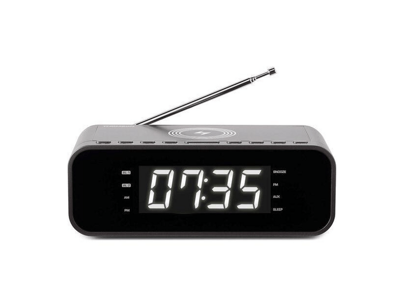 Thomson CR225I Rádiós ébresztőóra, FM, USB + Vezeték nélküli töltő