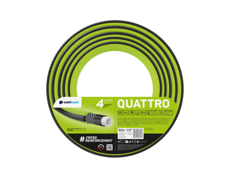 Cellfast Quattro 4 rétegű locsolótömlő 1/2