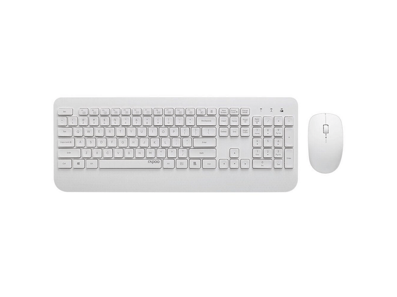 Rapoo X3500 Vezeték nélküli billentyűzet és egér szett, fehér