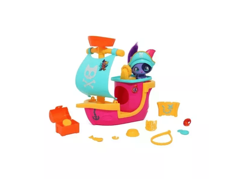 QT Kitties: Cuki cicusok - Kalózhajó készlet (450002)