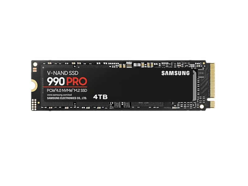 Samsung 990 PRO NVMe 2.0 SSD, 4TB (MZ-V9P4T0BW)