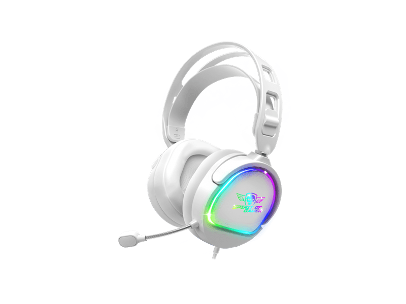 Spirit of Gamer PRO-H6 RGB Gamer Fejhallgató, fehér