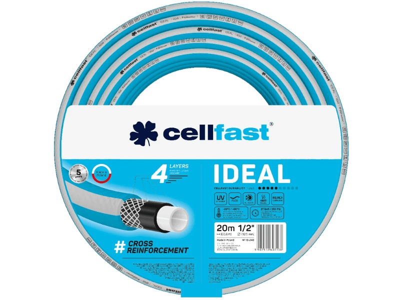 Cellfast Ideal Locsolótömlő 4 rétegű 1/2