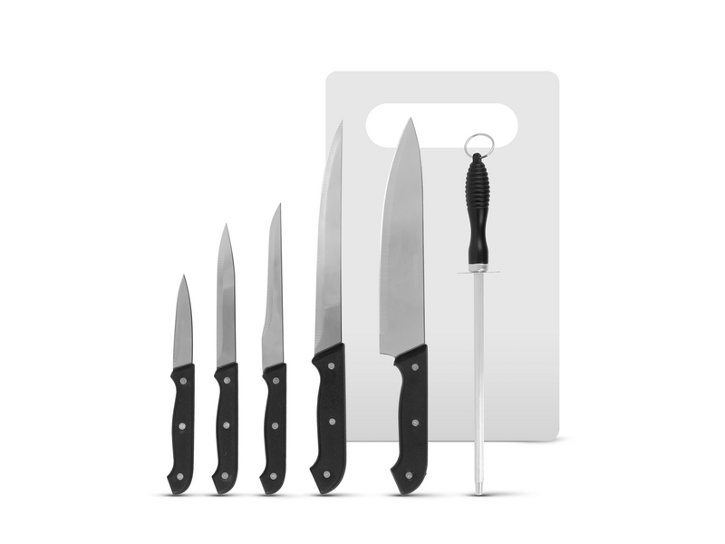 Family 57570 Konyhai késkészlet - élezővel, vágódeszkával