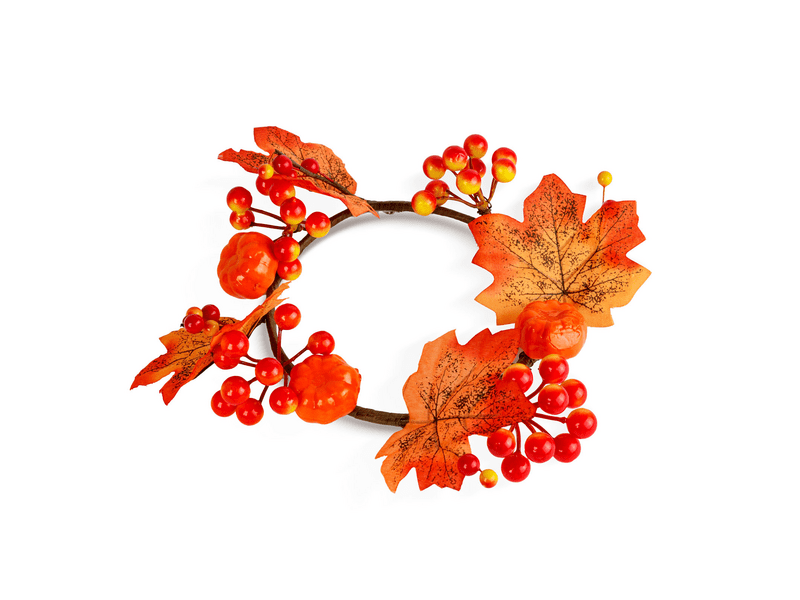 Family 59028 Őszi dekoráció, juharlevél koszorú, 22 cm