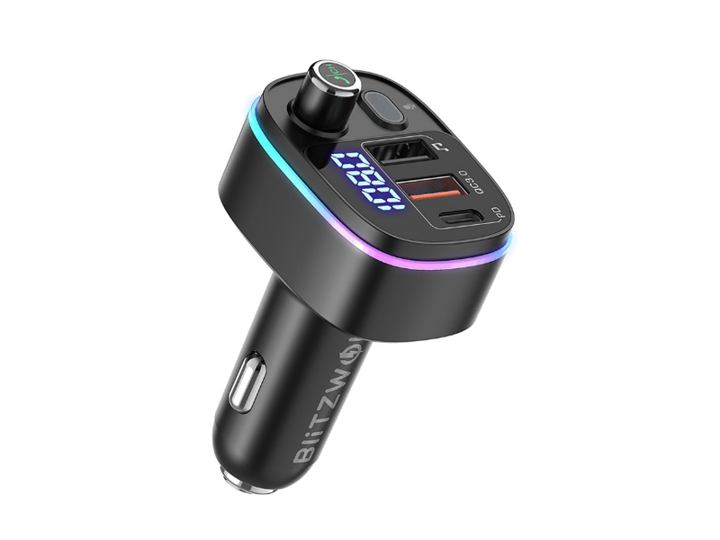 BLITZWOLF BW-BC2 FM transzmitter 18W PD+QC3.0 USB tölt.