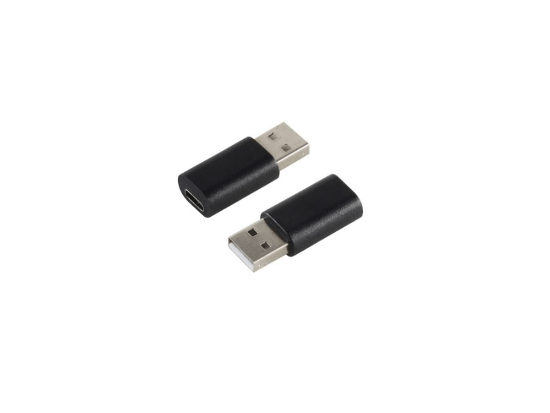 Adapter USB-A/USB-C aljzat,2.0,BK