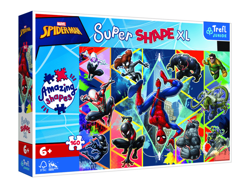 Trefl: Pókember - Super Shape XL 160 db-os puzzle (50024)