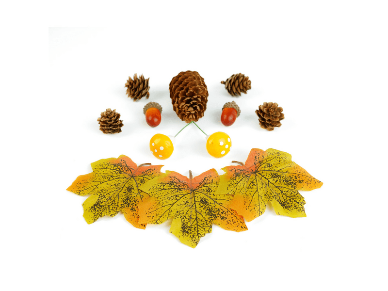 Family 59021 Őszi dekoráció, falevél, toboz, tök szett, 4 féle